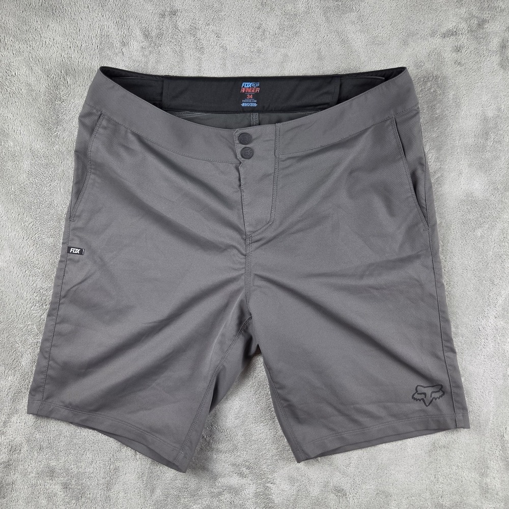 Fox Racing Ranger Shorts Gray Mountain Bike MTB Cycling 9.5" In Mens 34